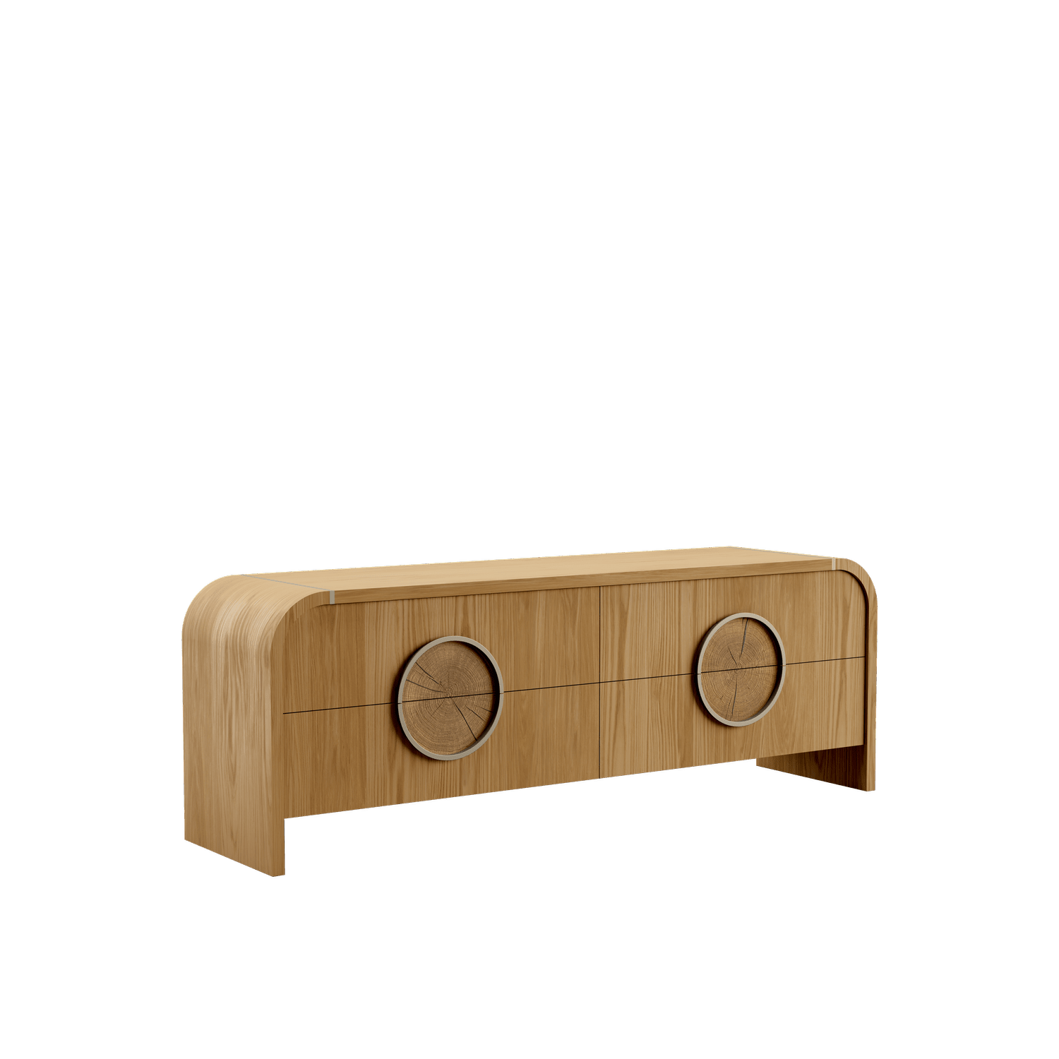Milano Low Cabinet, Oak — NORD ARIN by Nordarin Prod Com