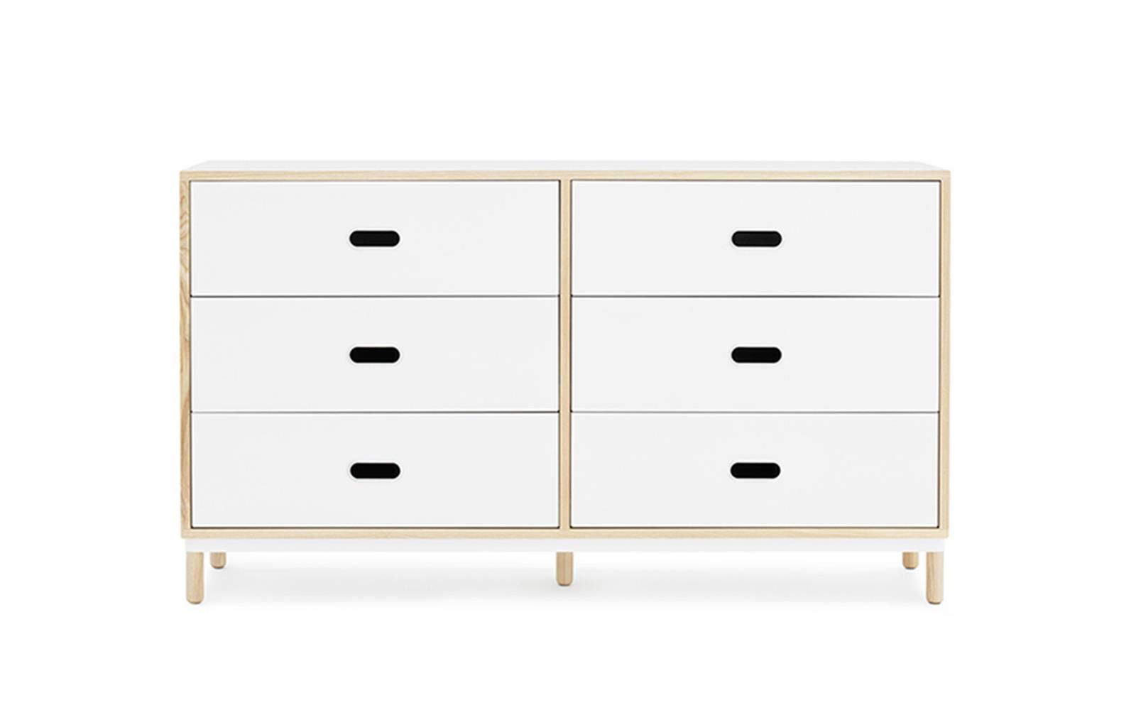 Kabino Dresser w. 6 Drawers Grey by Normann Copenhagen