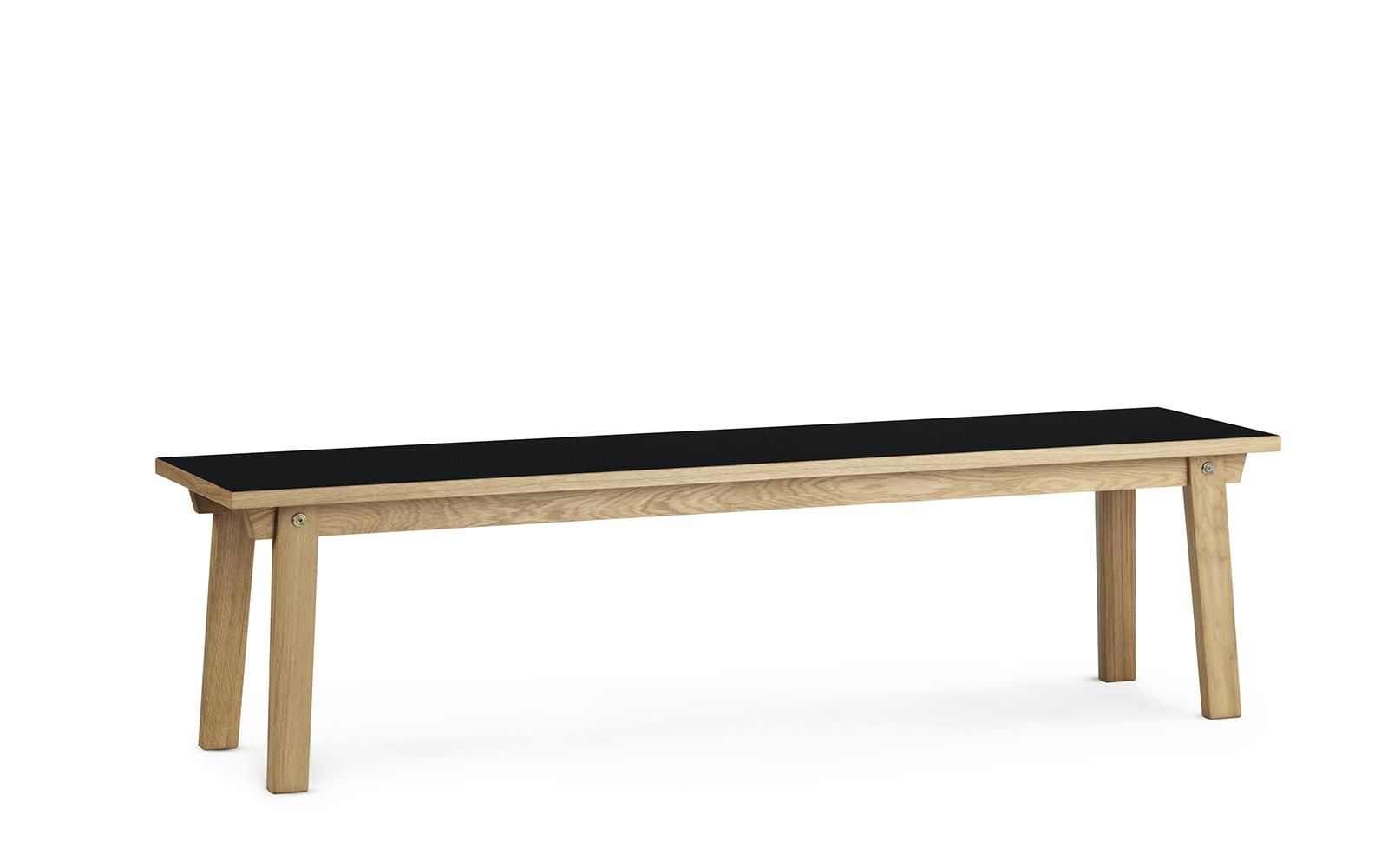 Slice Bench 38 x 160 cm Linoleum by Normann Copenhagen