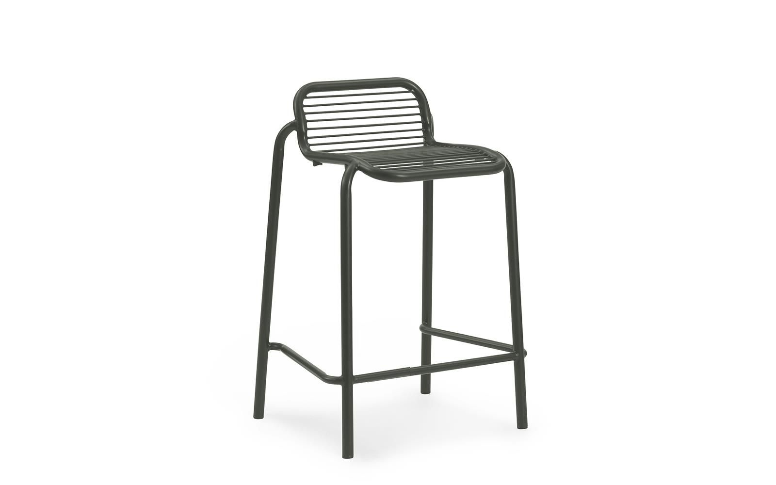 Vig Barstool 65 cm Dark Green by Normann Copenhagen
