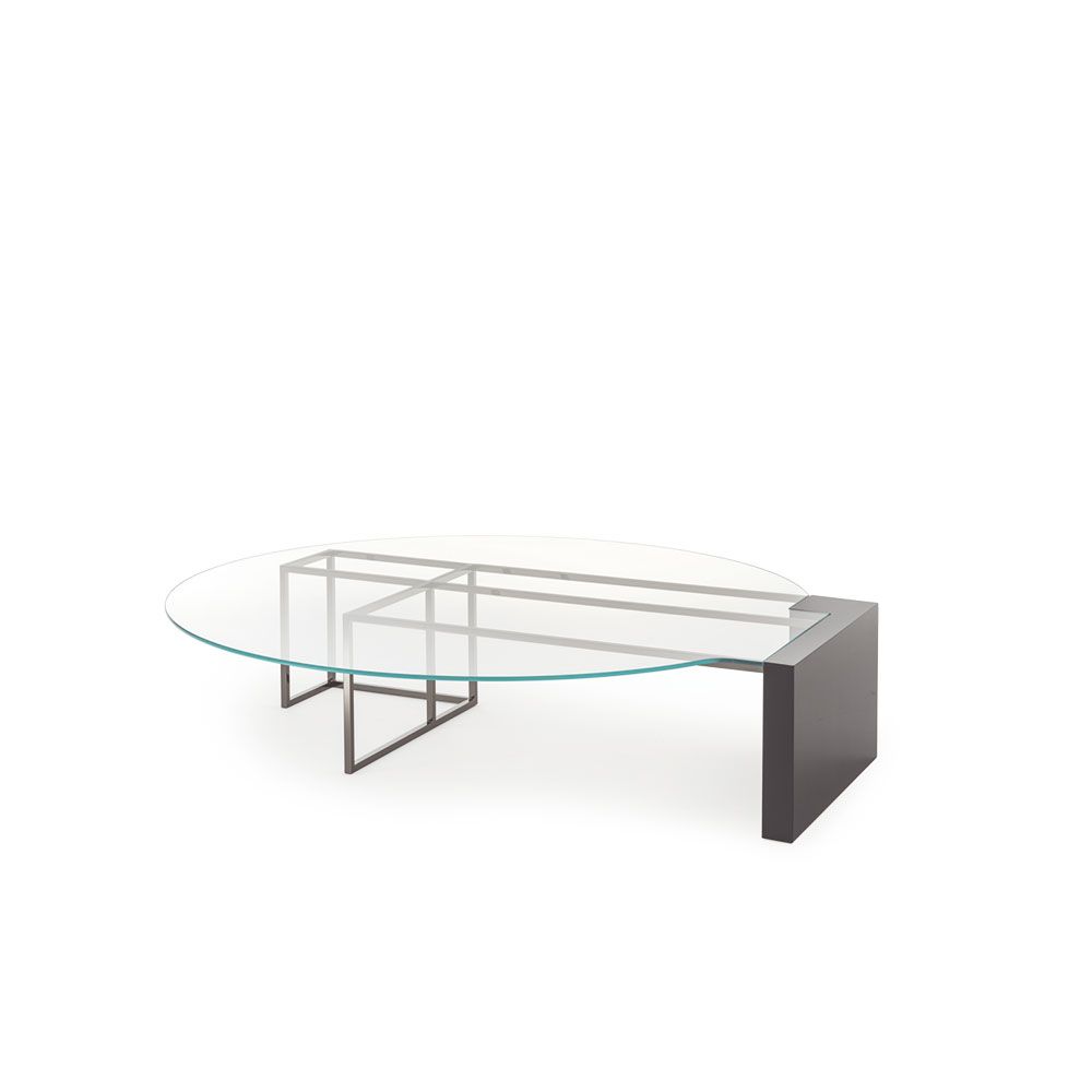 BRERA SC5045/PV - Low wood and glass coffee table by OAK