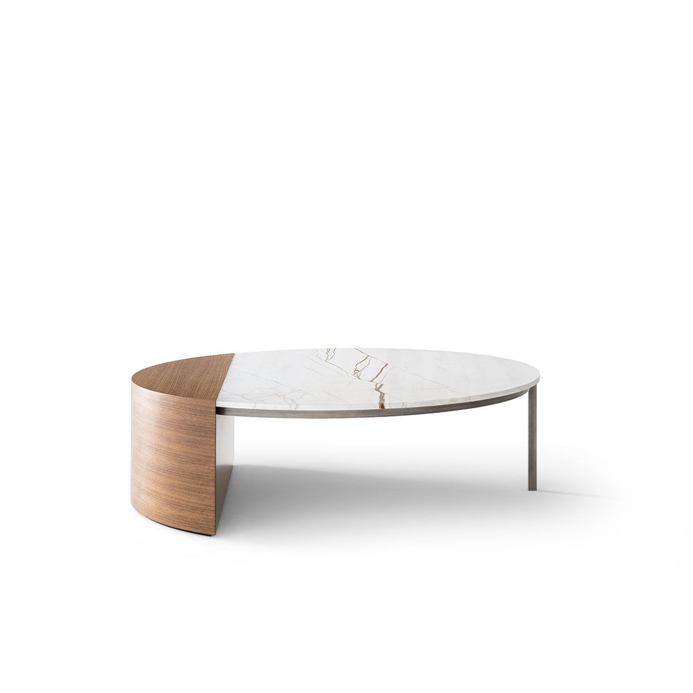 CENTRAL PM4030 - Round wooden coffee table by OAK