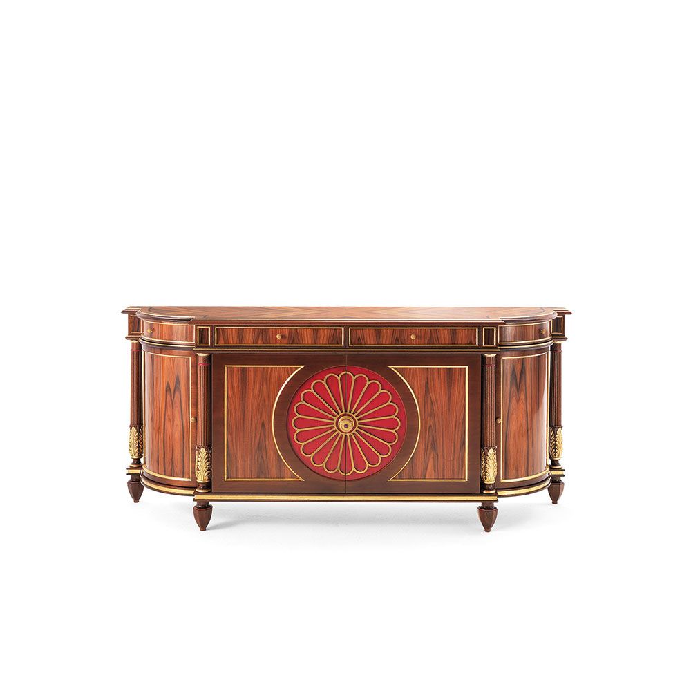 MG1412 - Wooden sideboard with doors with drawers by OAK