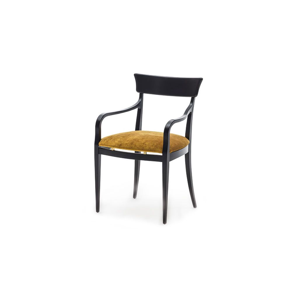 NUOVA SC5029 - Upholstered ash chair with armrests by OAK