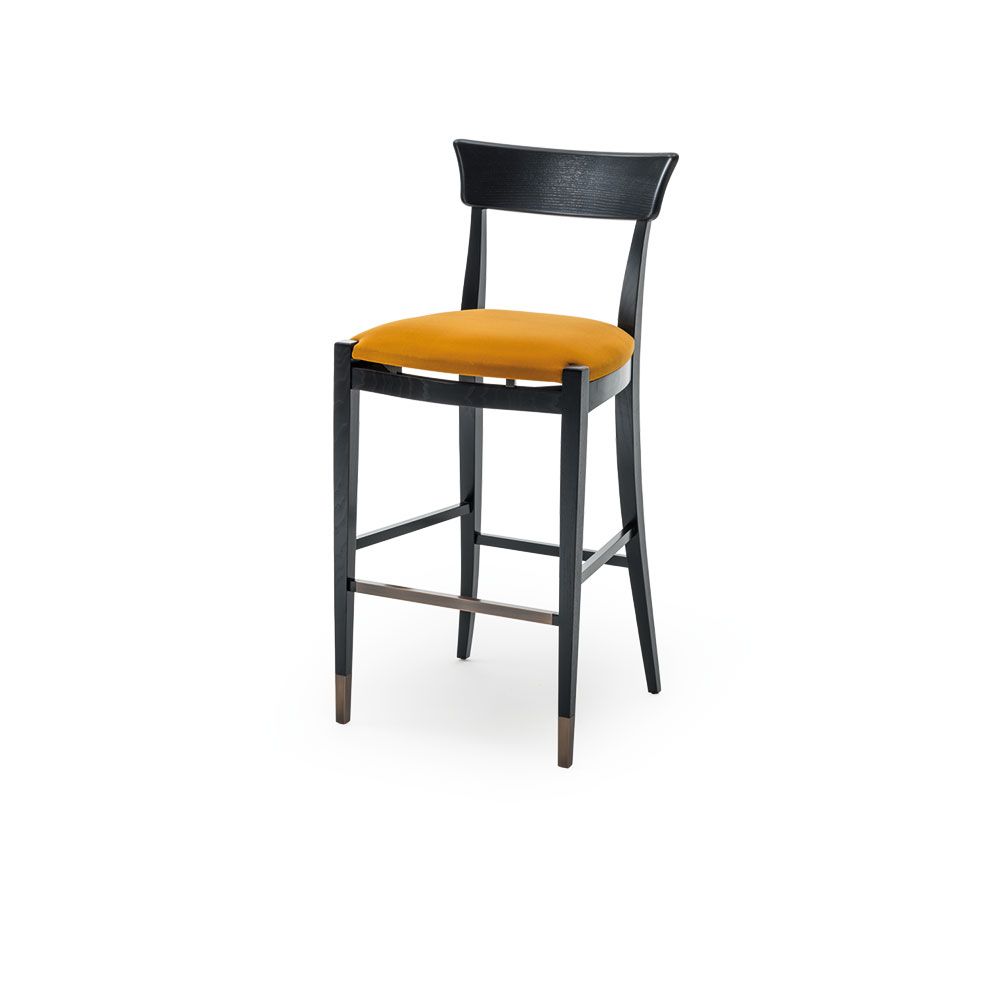 NUOVA SC5038 - High upholstered stool with footrest by OAK