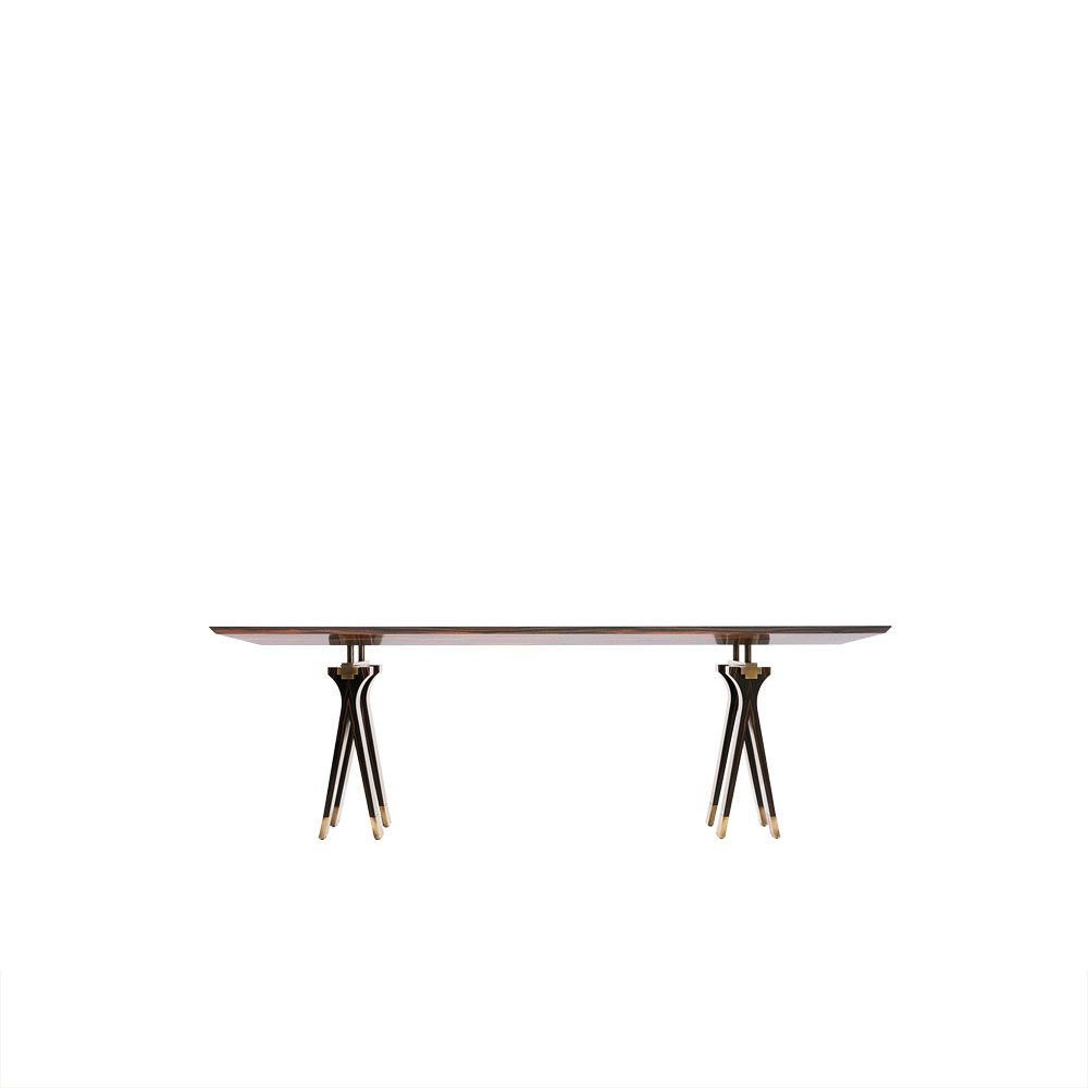 SC3001 - Desk in wood, with two trestles by OAK