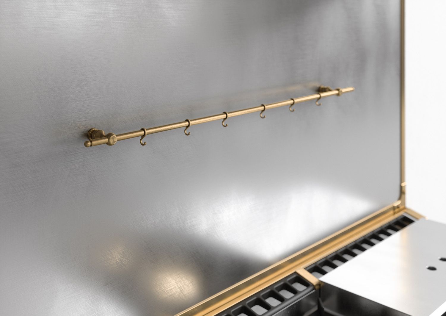 Round Hanging Rack with Sliding Hooks by Officine Gullo srl