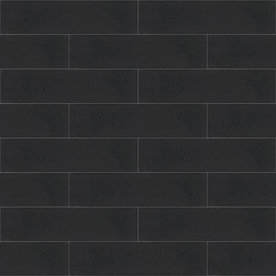 Brick S-101 Black 2×8 Cement Tile by Original Mission Tile