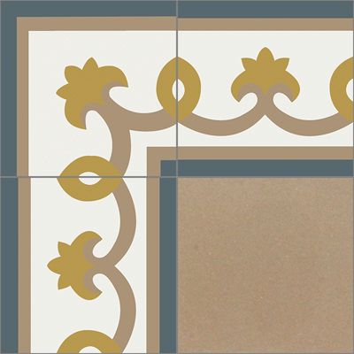 Cox Border Cement Tile by Original Mission Tile