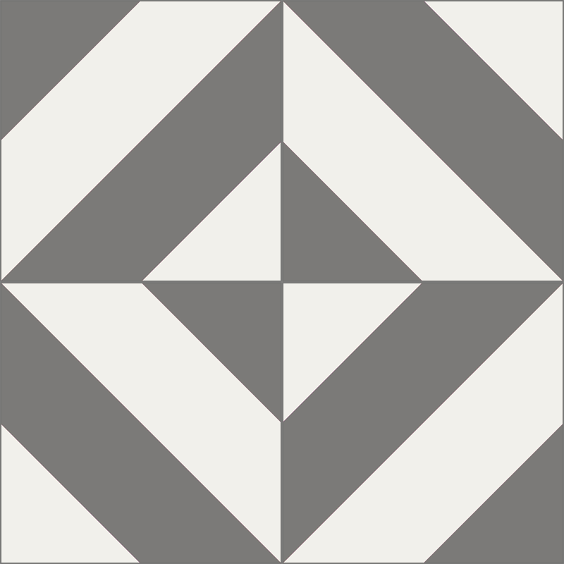 Diagonales Ac Ii Charcoal 02 Cement Tile by Original Mission Tile