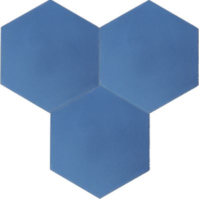 Hex-912 Blue Fonce 8×9 Cement Tile by Original Mission Tile