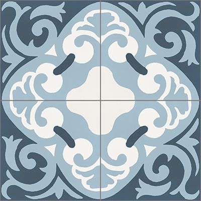 La Espanola Blue 02 Cement Tile by Original Mission Tile