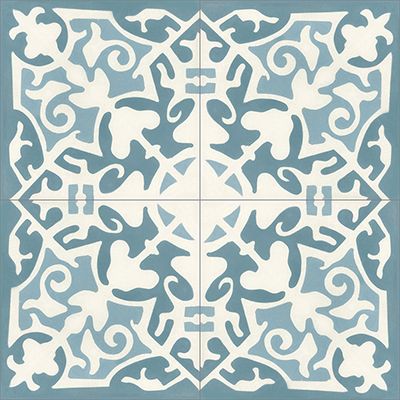 Madrid Blue 02 Cement Tile by Original Mission Tile