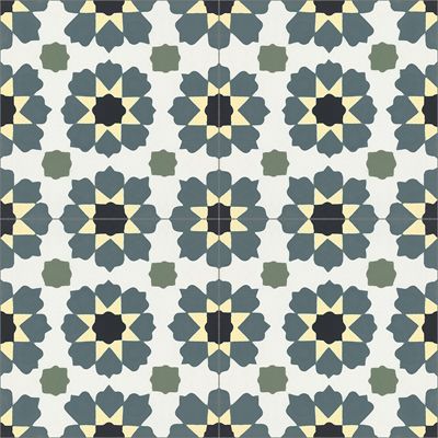 Moorish Blue 01 Cement Tile by Original Mission Tile