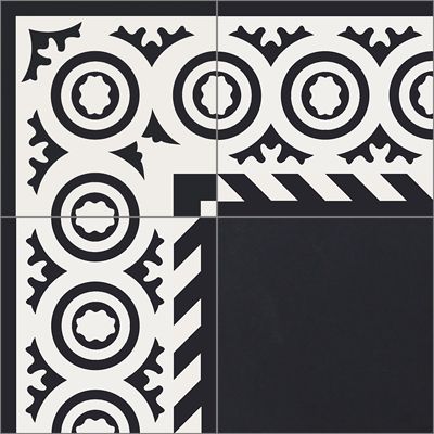New Orleans Border Cement Tile by Original Mission Tile