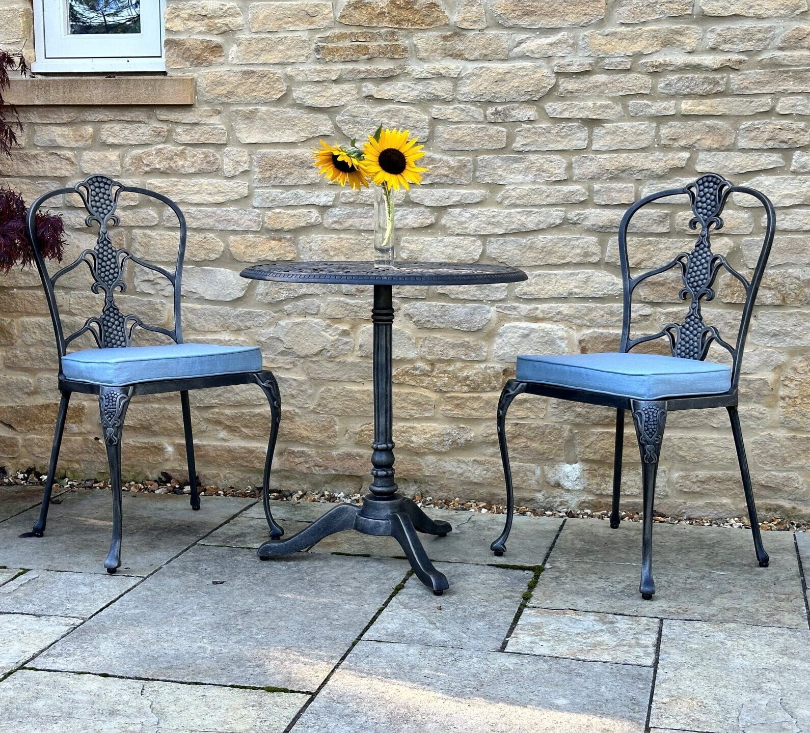 Bordeaux Pedestal Set in Antique Gold by Oxley's Furniture