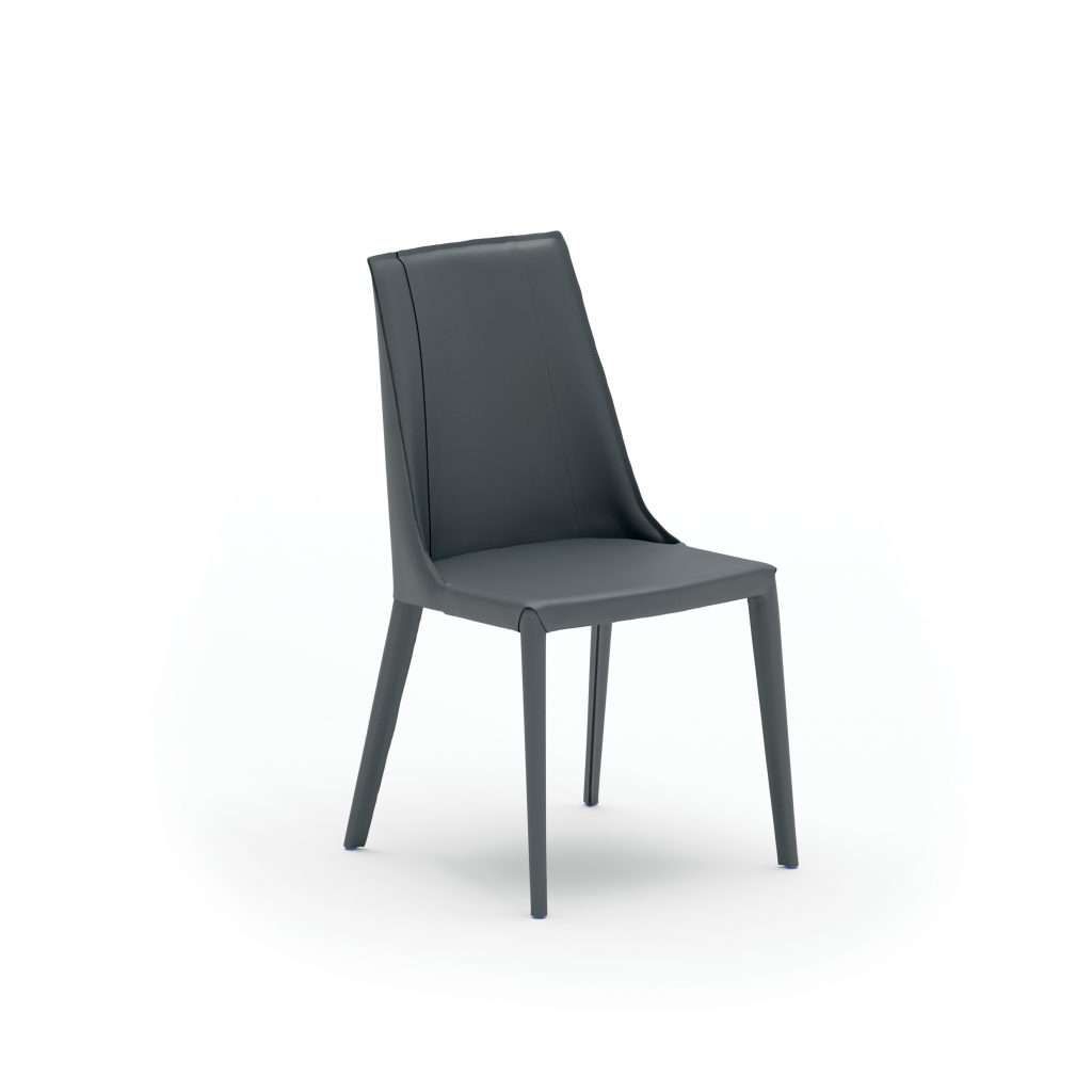 Hard Leather Chair Loren by Ozzio Italia