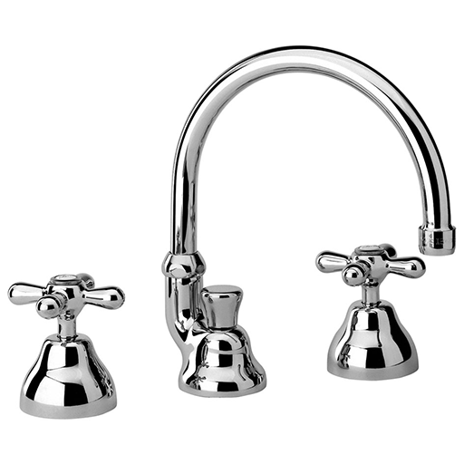 Liberty 3-hole Basin Mixer with Swivel Spout, 1”1/4 Pop-up Waste 17..214 by Paini spa Rubinetterie