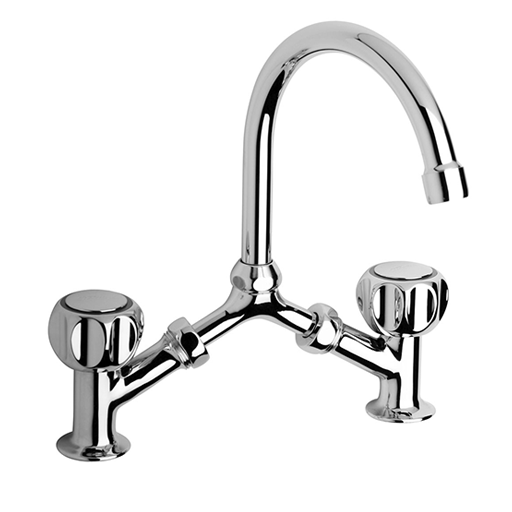 Arno 1/2” Bridge Basin Mixer with Swivel Spout 37..215 by Paini spa Rubinetterie