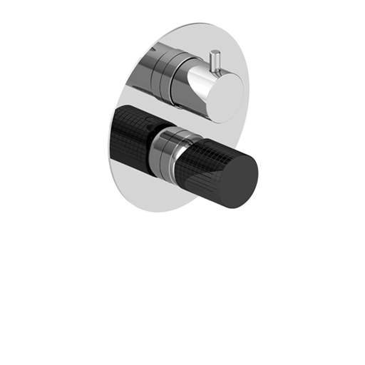 Trenta Grip Built-in Mixer, 2-way Rotary Diverter Valve 3G..6911 by Paini spa Rubinetterie