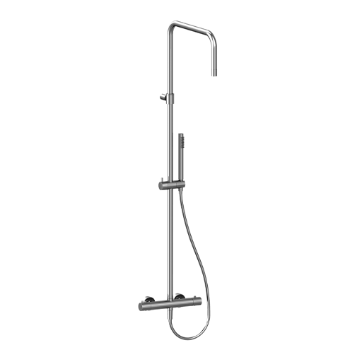 S304 Thermostatic Shower Mixer with 38ma2gradi2am Safety Button 3S..689TH by Paini spa Rubinetterie