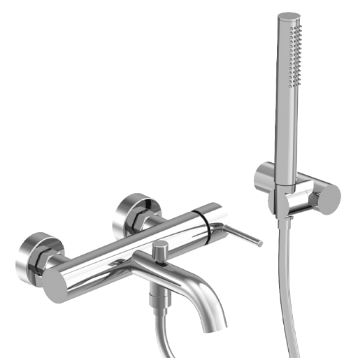 Cox Single Lever Bath-shower Mixer with Adjustable Shower Kit 78..105X by Paini spa Rubinetterie