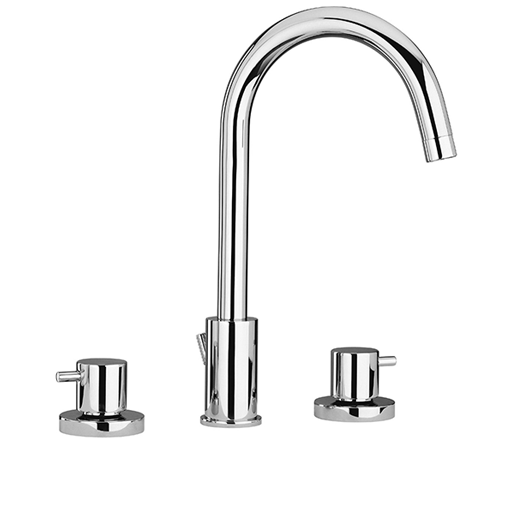 Cox 3-hole Basin Mixer with Swivel Spout, 1”1/4 Pop-up Waste 78..214 by Paini spa Rubinetterie