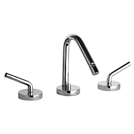 Pixel New 3-hole Bidet Mixer with Swivel Spout and 1”1/4 Pop-up Waste 81..314NEW by Paini spa Rubinetterie