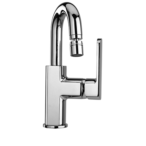 Ovo Single-lever Bidet Mixer with Swivel Tube Spout, 1”1/4 Pop-up Waste 86..251 by Paini spa Rubinetterie