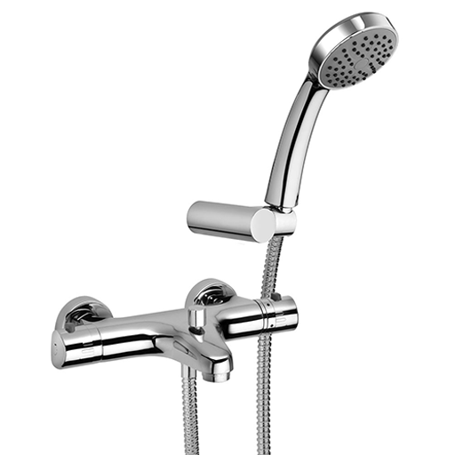 Atomix 3.0 Thermostatic Bath-shower Mixer with Adjustable Shower Kit D1..105TH by Paini spa Rubinetterie