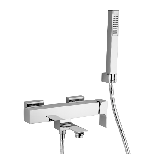 Venti Single Lever Bath-shower Mixer with Fixed Shower Kit V2..100 by Paini spa Rubinetterie