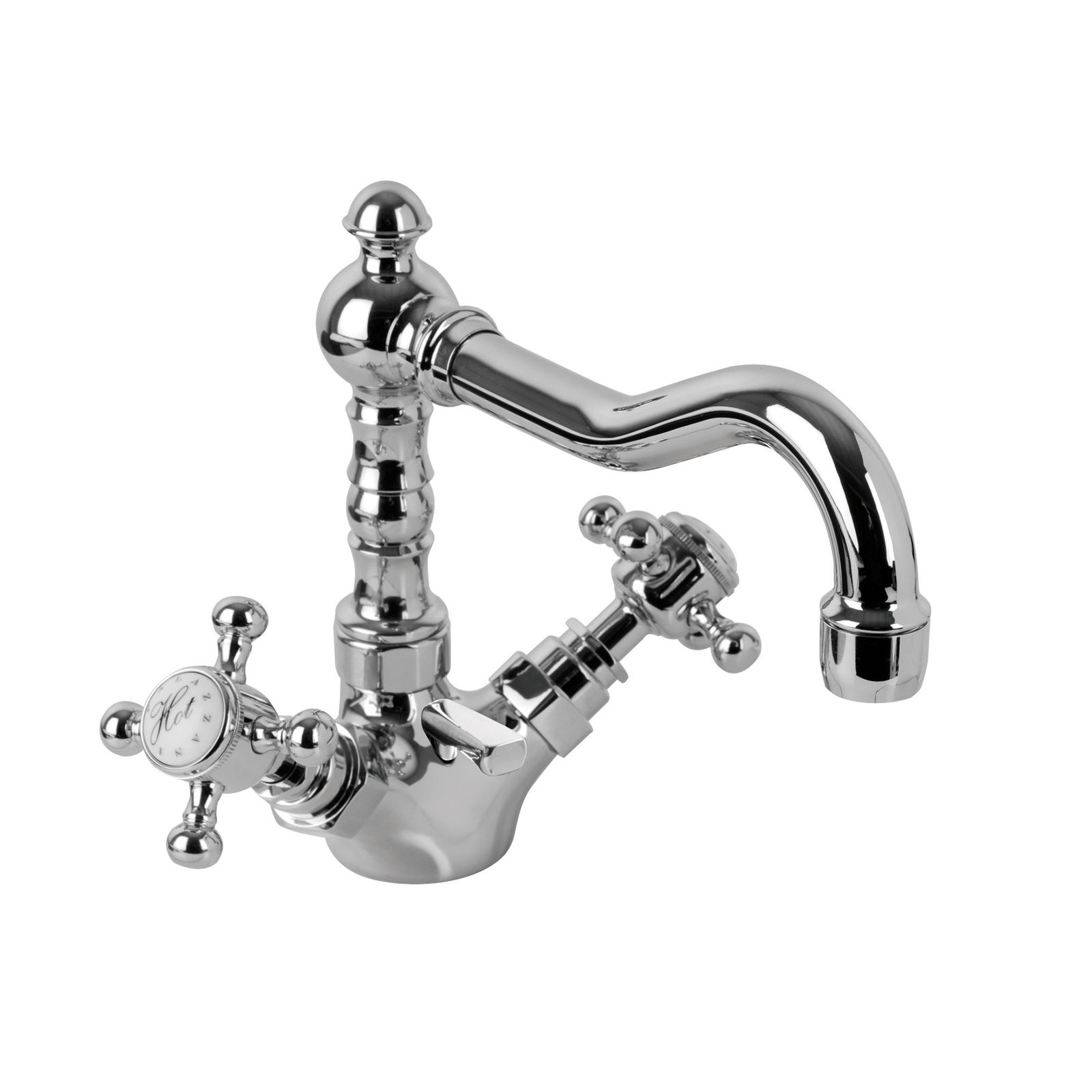 Adams Single Hole for Washbasin with Swivel Spout and 1" 1/4 Drain 523240 by PALAZZANI