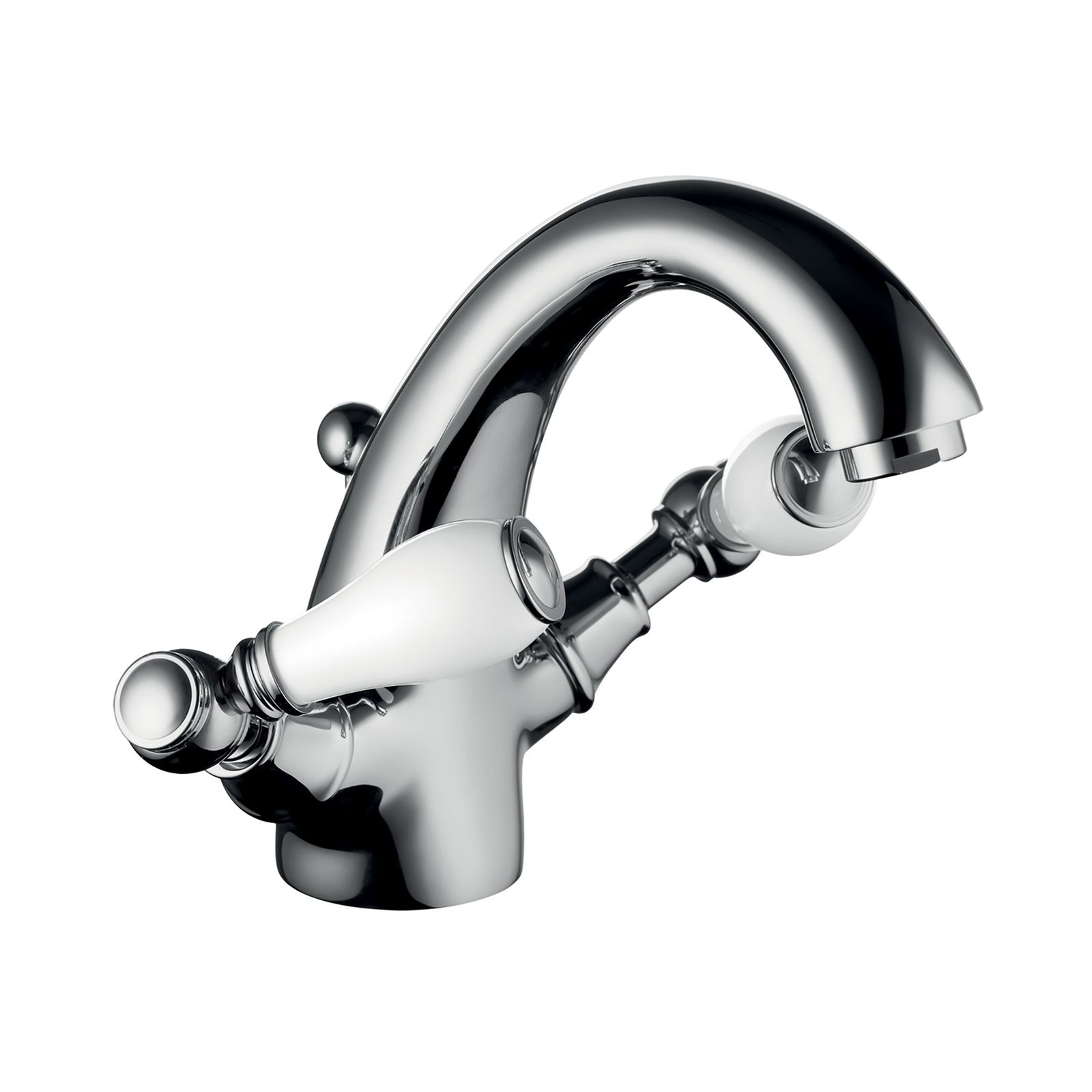 Porter Maxima Single-hole Washbasin Mixer with 1" 1/4 Drain 553106 by PALAZZANI