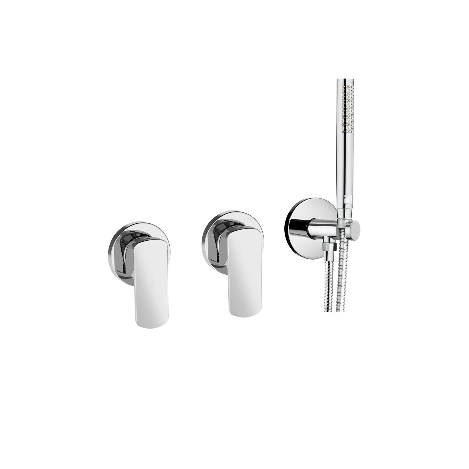 Mis 2 Built-in Shower Mixers with Fixed Brass Shower Support with Dispenser 562350 by PALAZZANI
