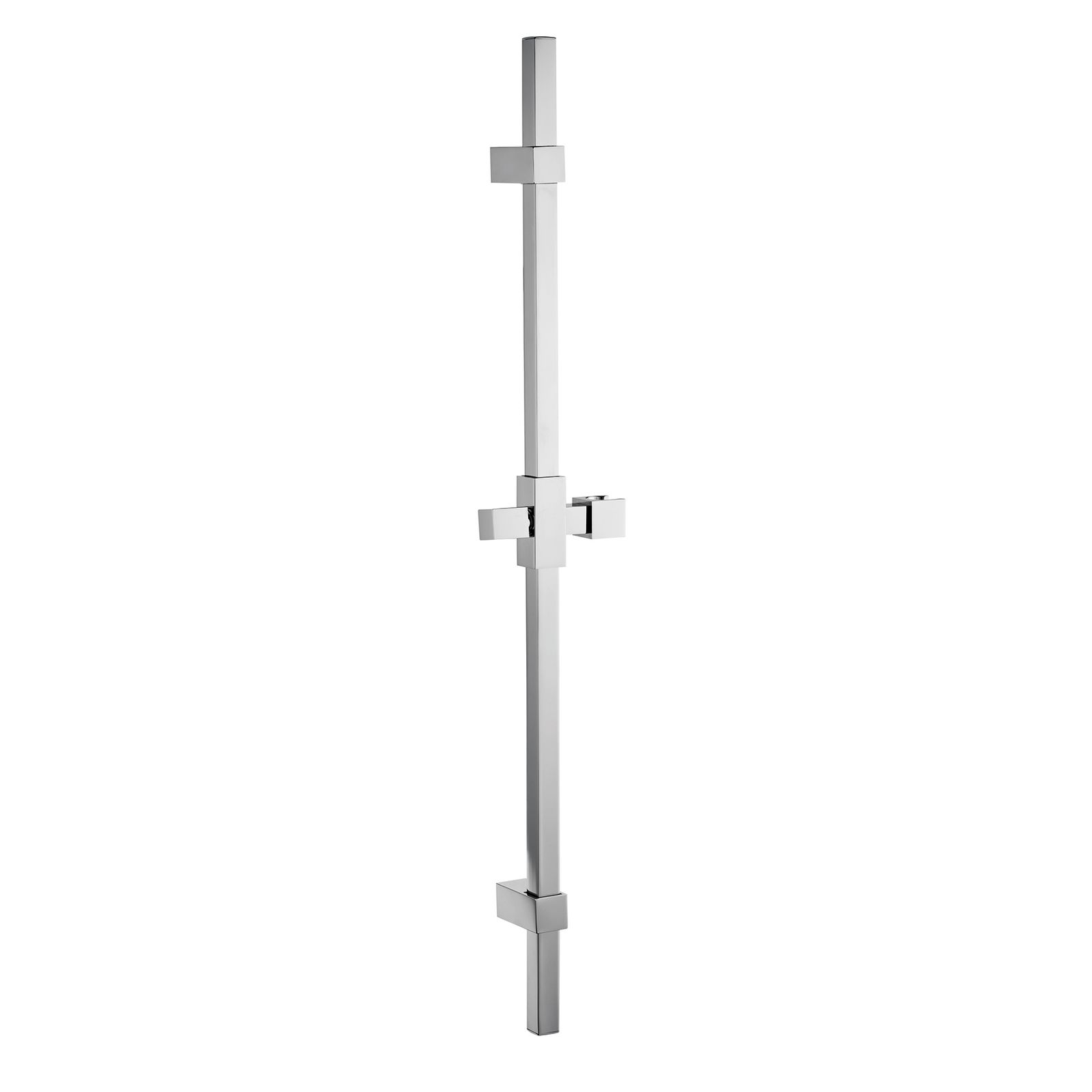 Brass Shower Rod, 18x18mm, with Adjustable ABS Shower Bracket 9920P3 by PALAZZANI