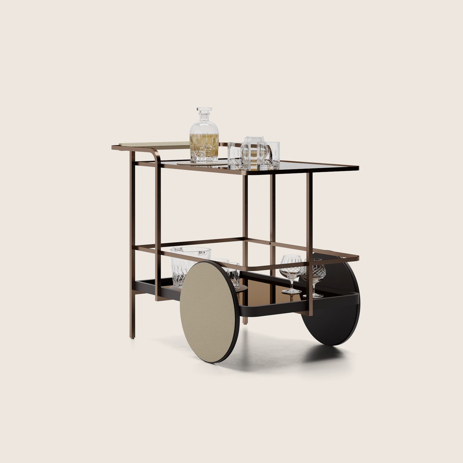 Conviver Bar Trolley by Paolo Castelli