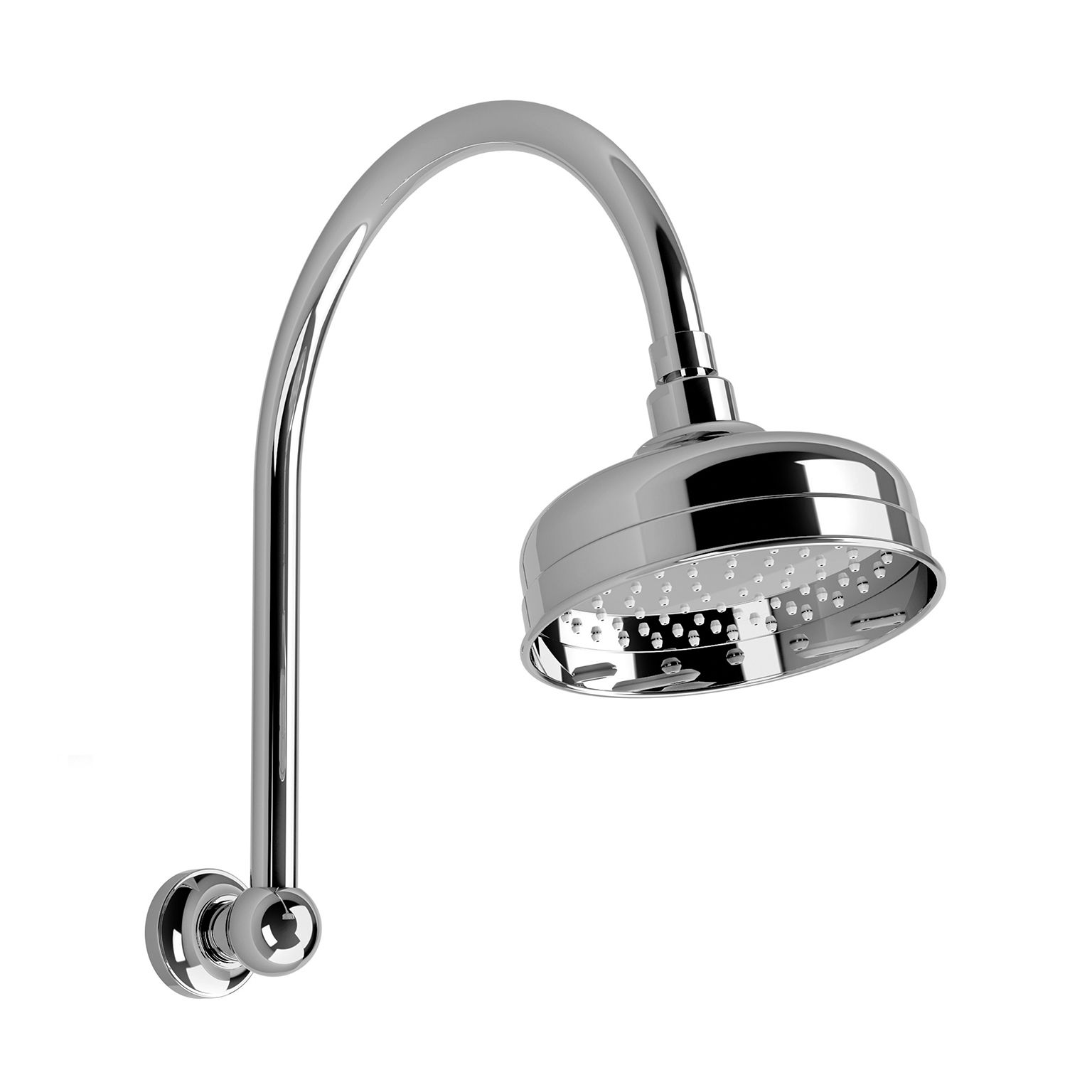 Cromford High-Rise Shower Arm and Rose by Phoenix Tapware