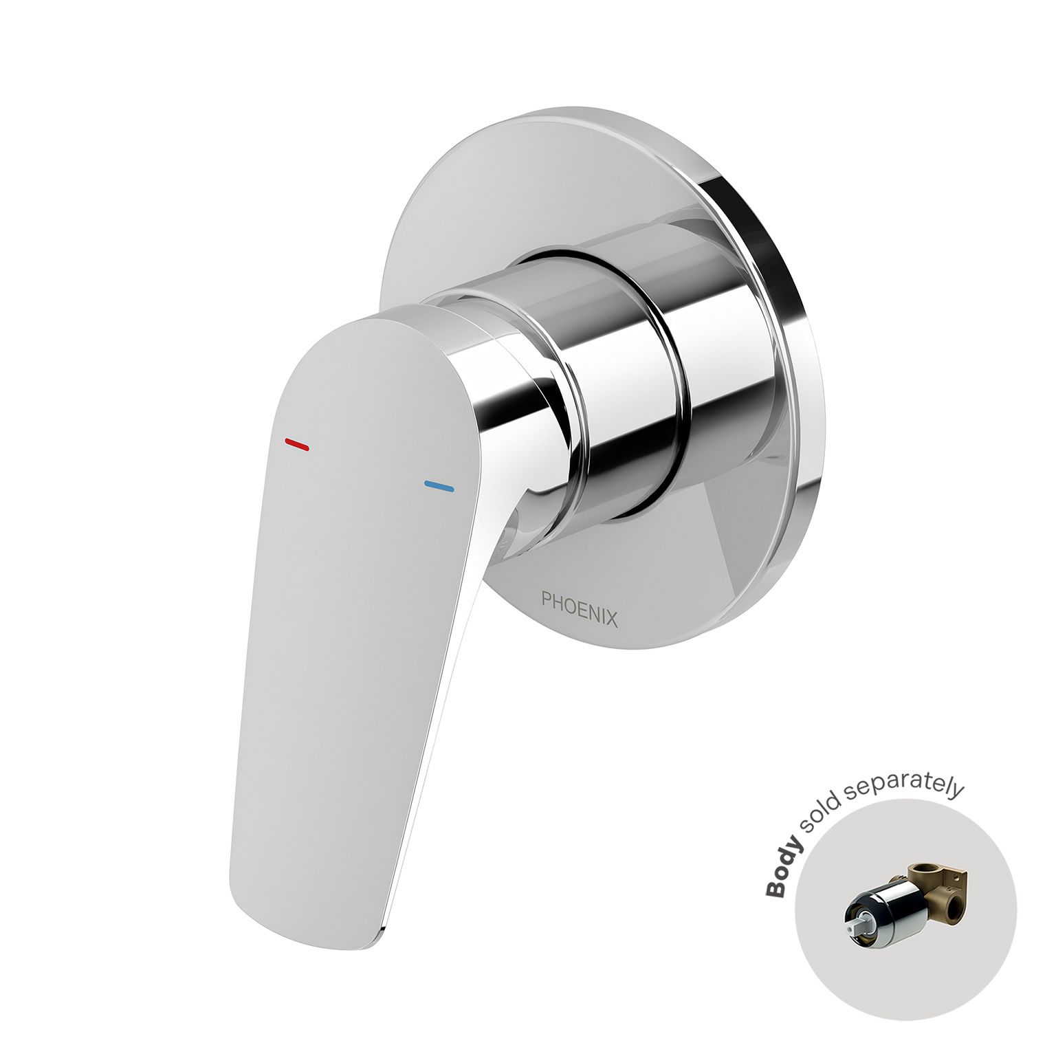 Ivy MKII Shower / Wall Mixer (Trim Kit Only) by Phoenix Tapware