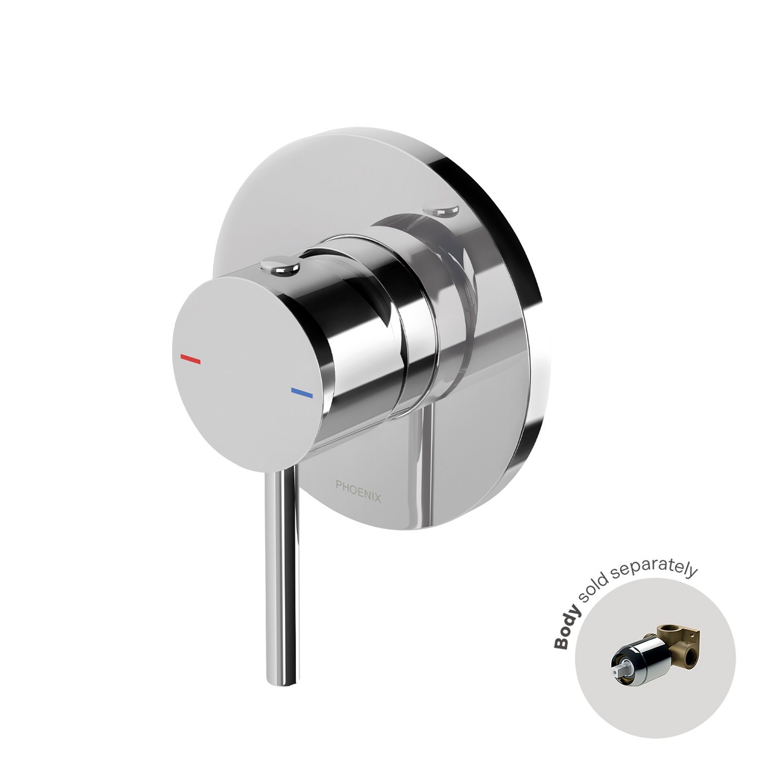 Pina Shower / Wall Mixer 90mm (Trim Kit Only) by Phoenix Tapware