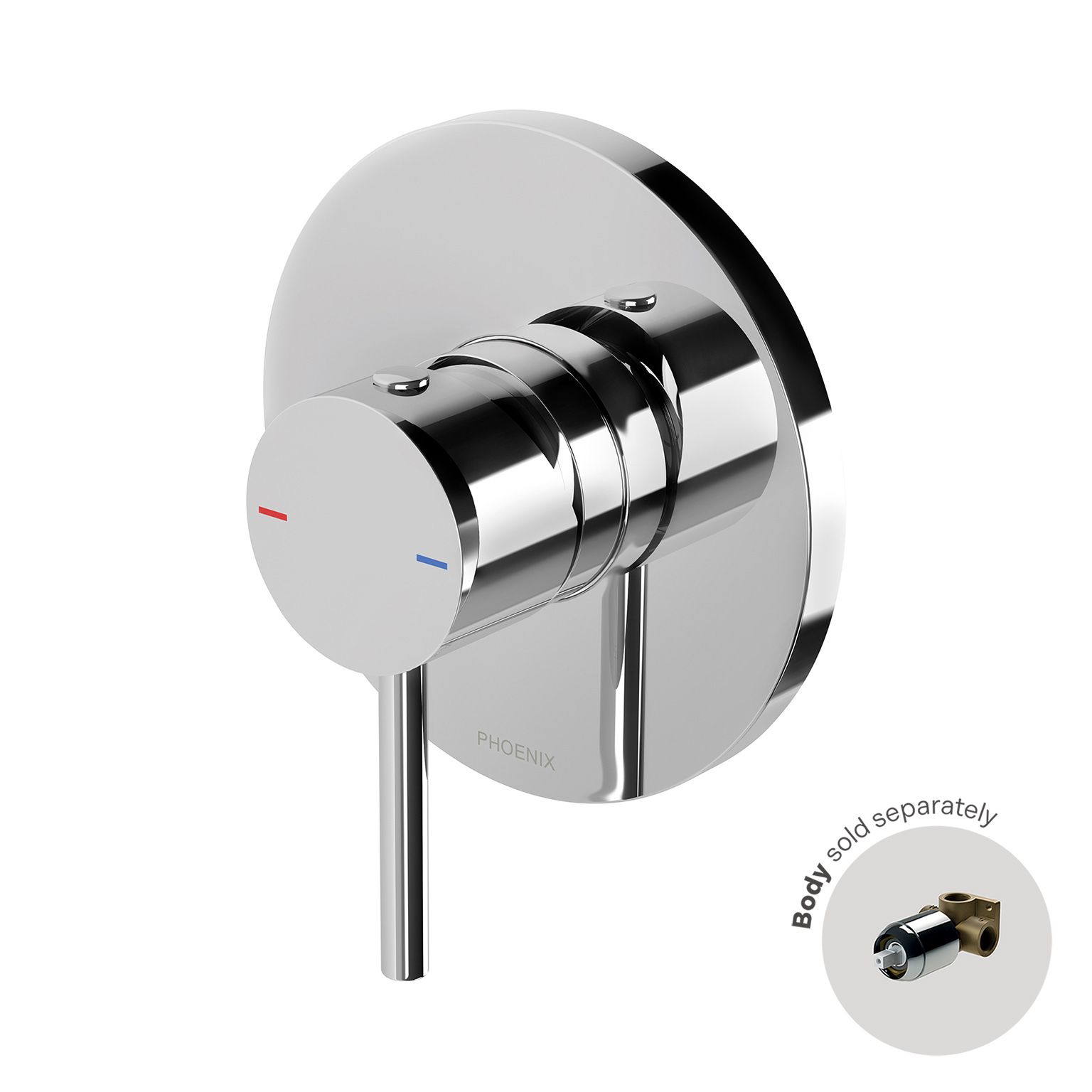 Pina Shower / Wall Mixer (Trim Kit Only) by Phoenix Tapware