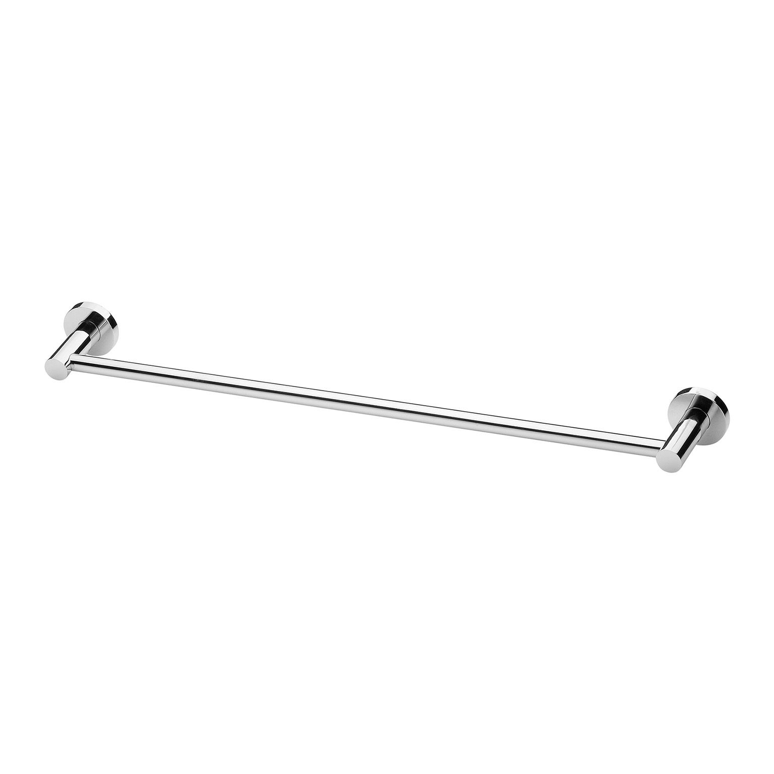 Radii Single Towel Rail 600mm Round Plate by Phoenix Tapware