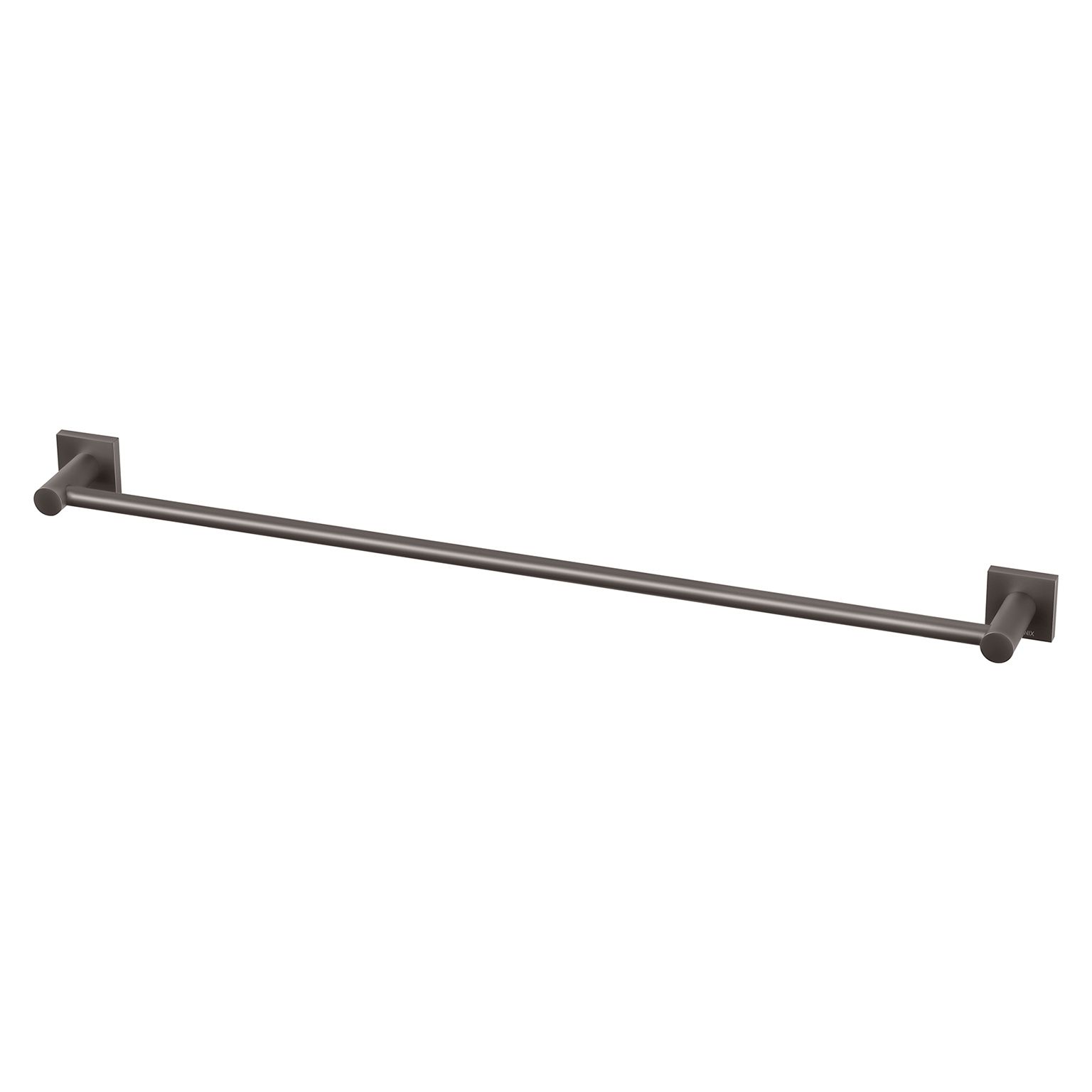 Radii Single Towel Rail 800mm Square Plate by Phoenix Tapware