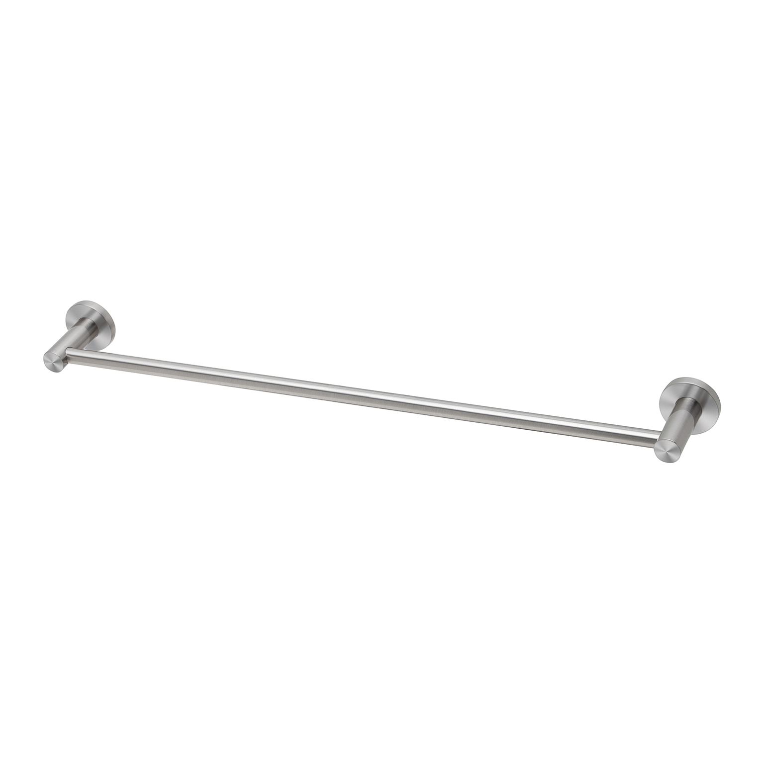 Radii SS 316 Single Towel Rail 600mm Round Plate by Phoenix Tapware