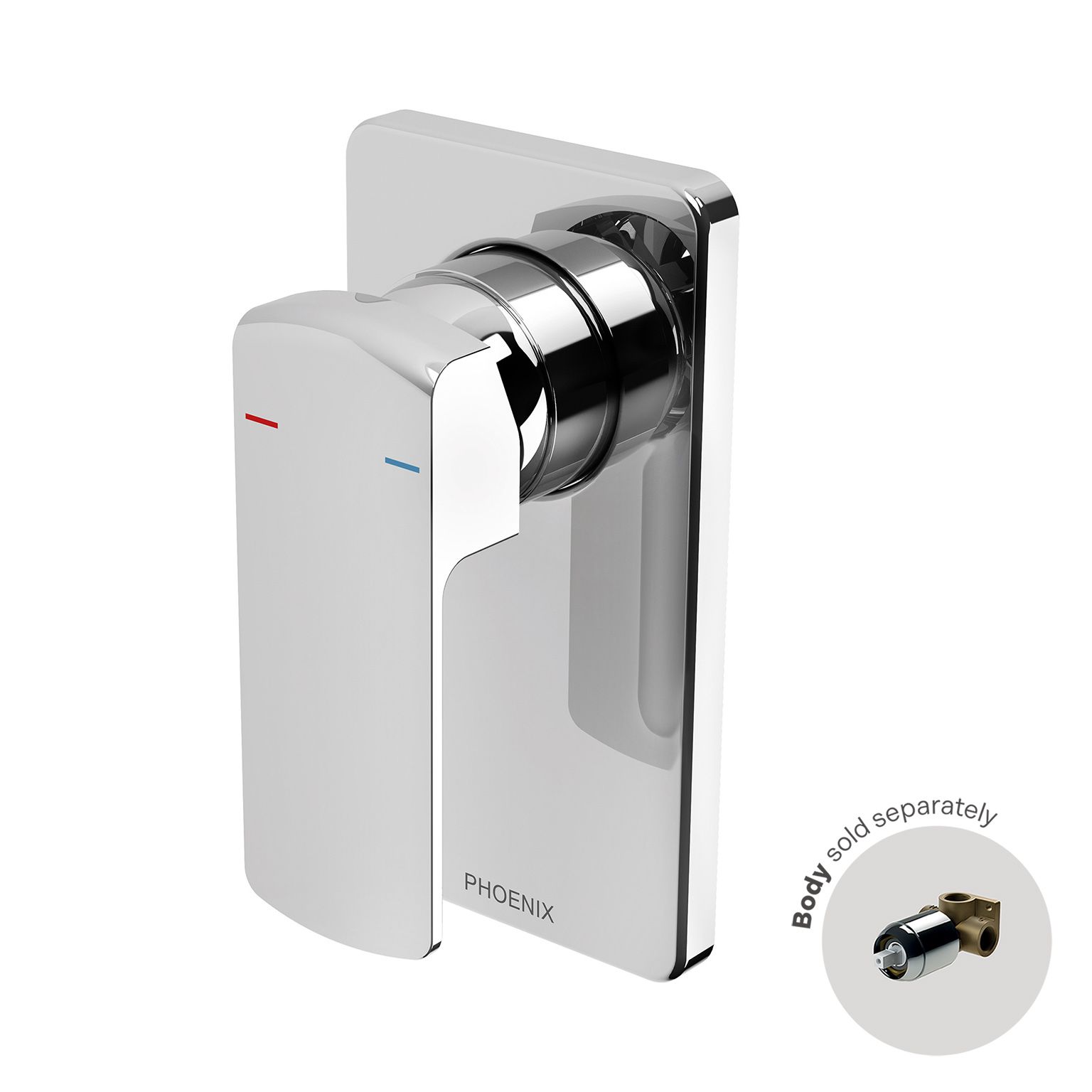 Teva Shower / Wall Mixer (Trim Kit Only) by Phoenix Tapware