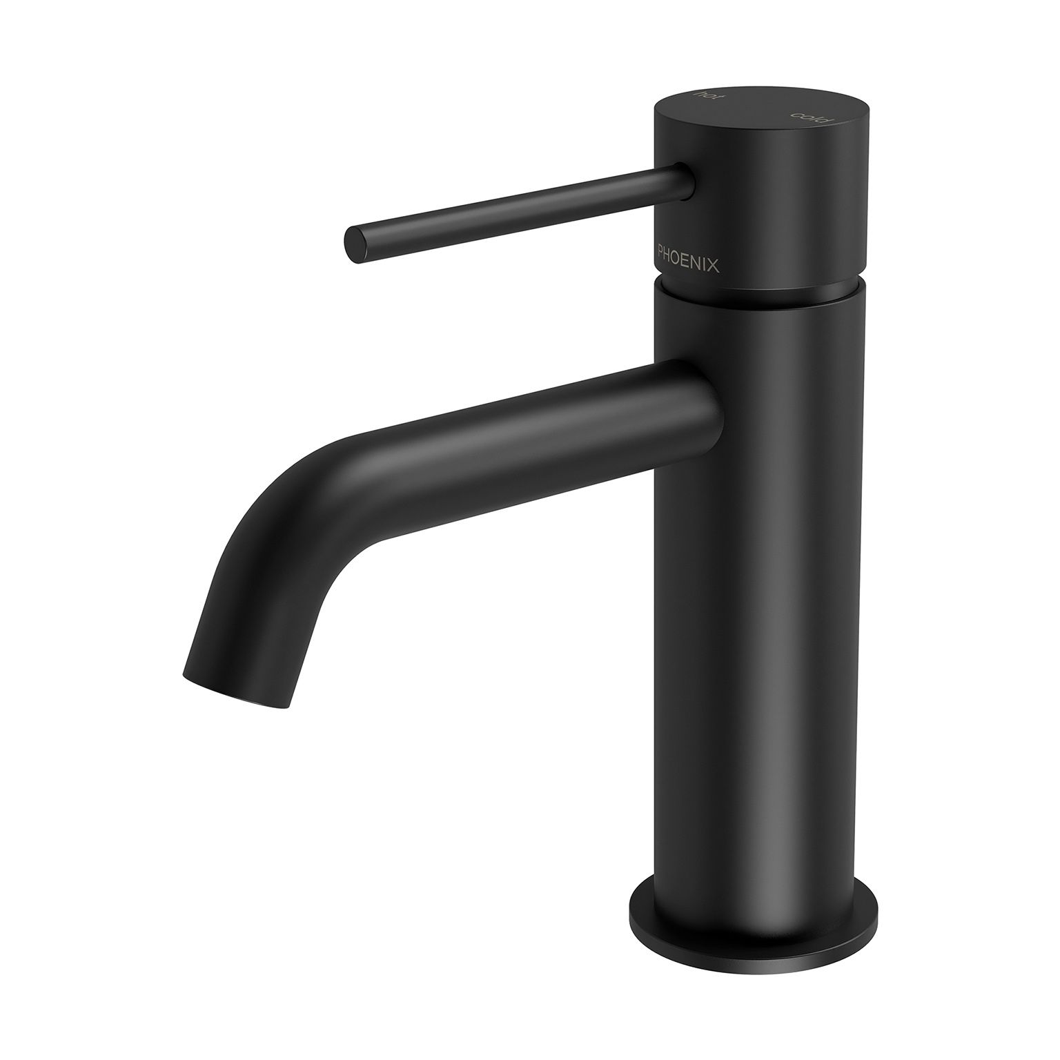 Vivid Slimline Basin Mixer Curved Outlet by Phoenix Tapware