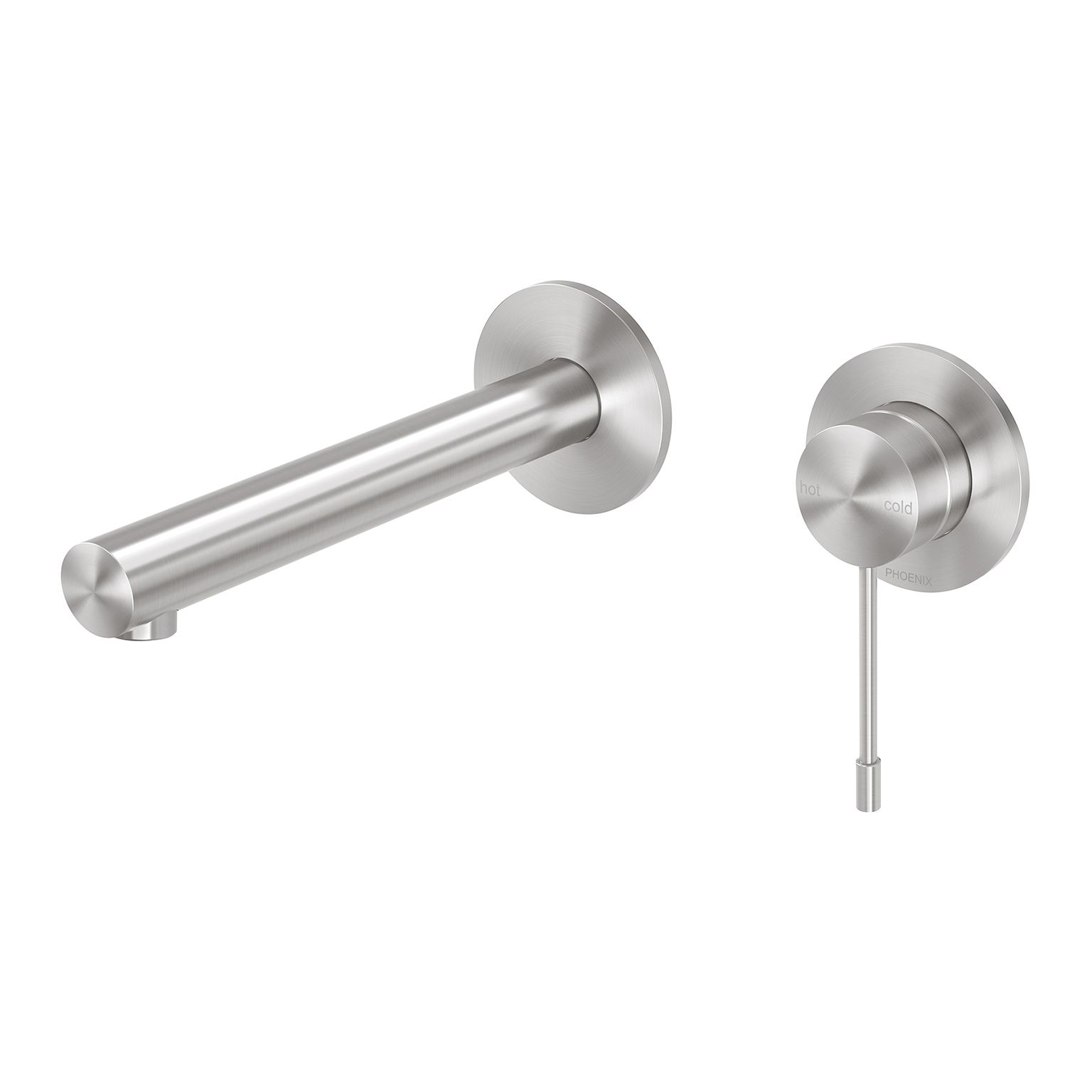 Vivid Slimline SS 316 Wall Basin / Bath Mixer Set 180mm by Phoenix Tapware