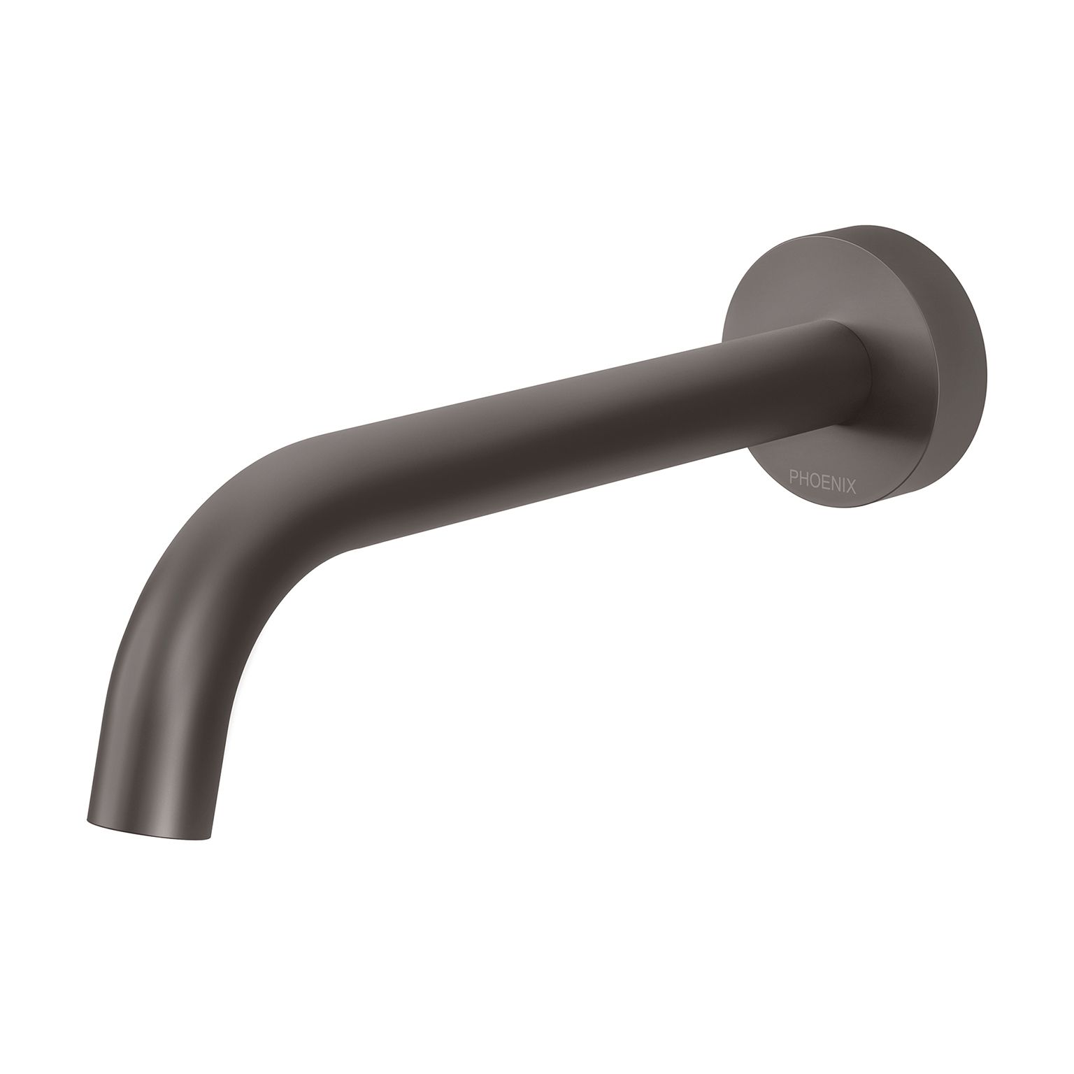 Vivid Slimline Wall Bath Outlet 180mm Curved by Phoenix Tapware