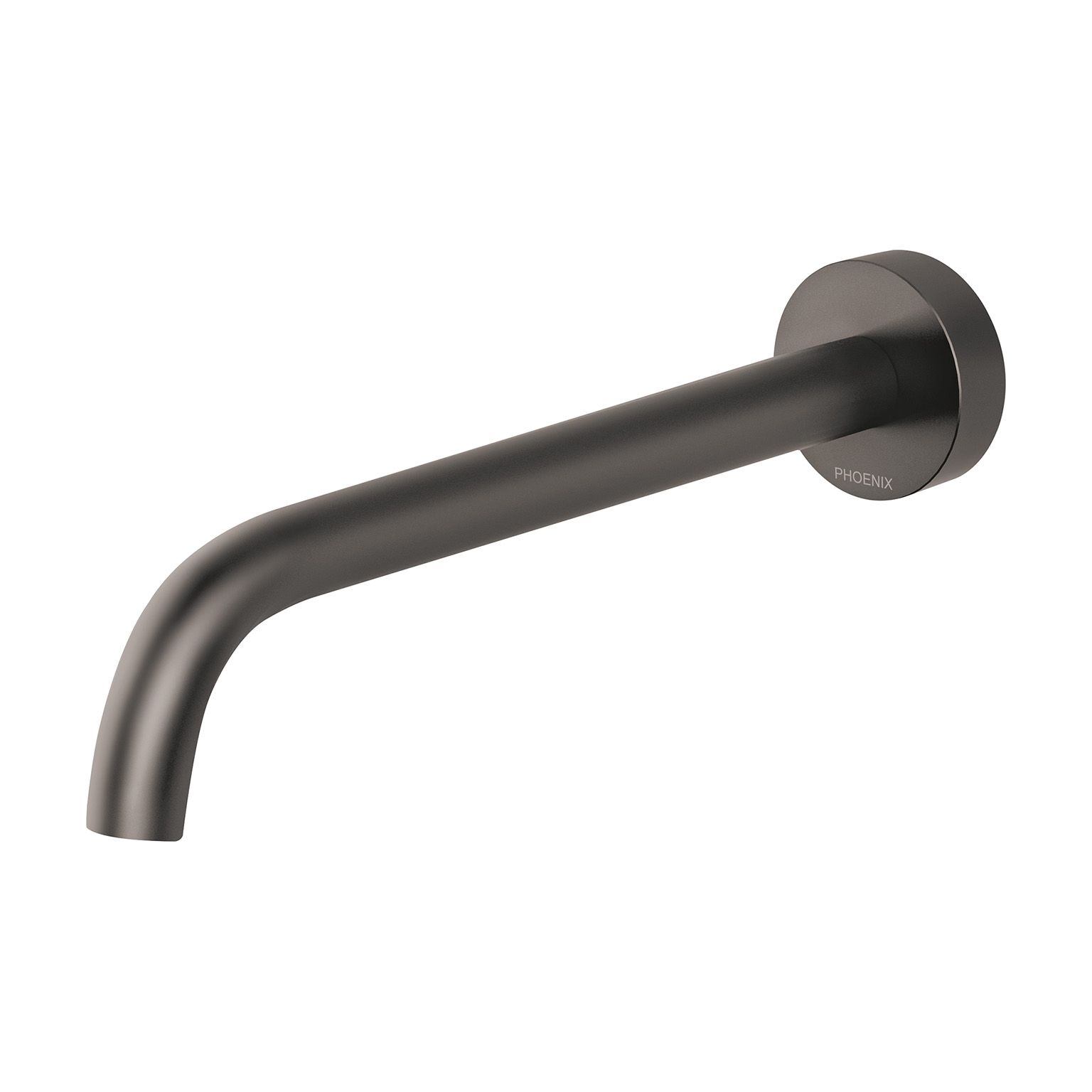 Vivid Slimline Wall Bath Outlet 230mm Curved by Phoenix Tapware