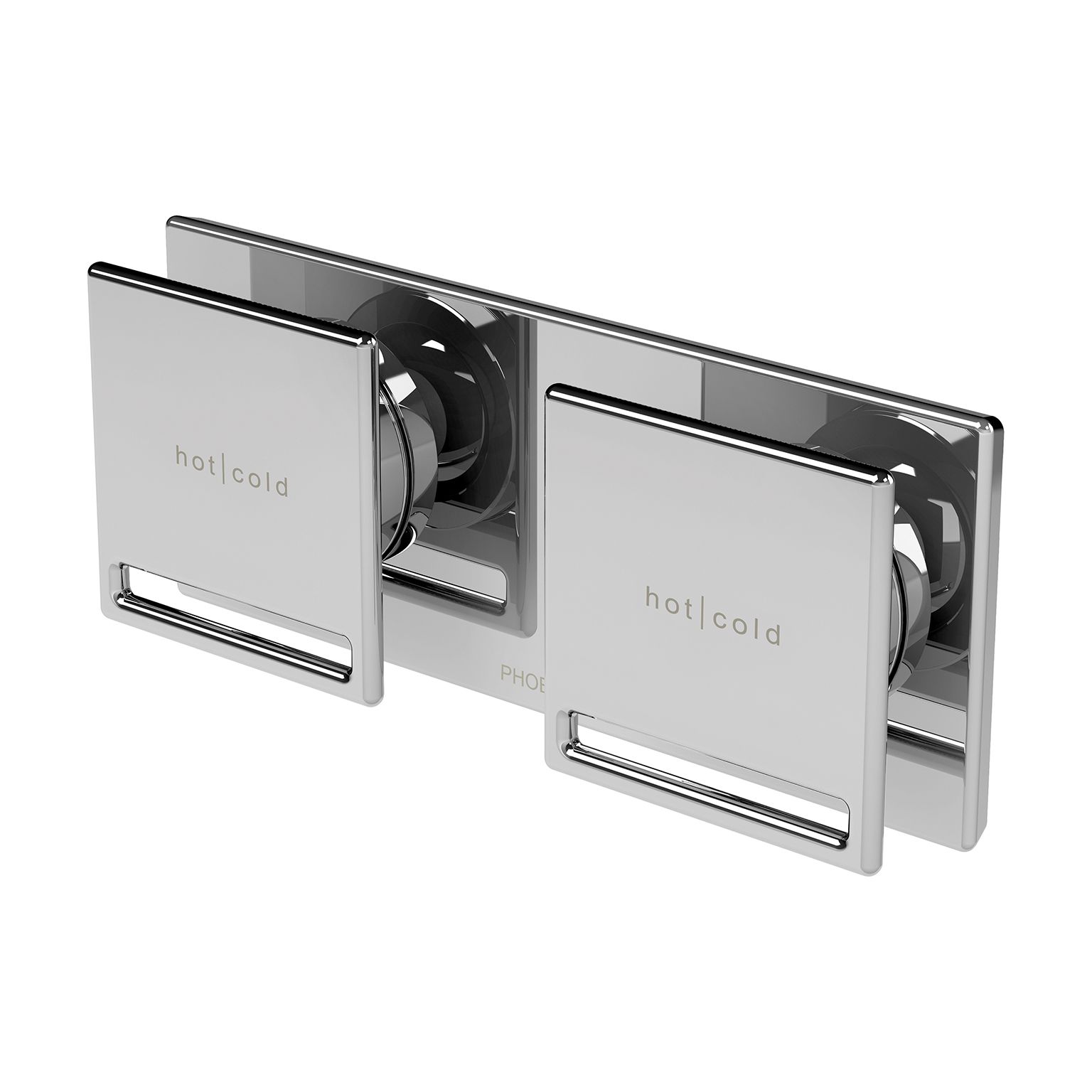 Zimi Twin Shower / Wall Mixer (handles sold separately) by Phoenix Tapware