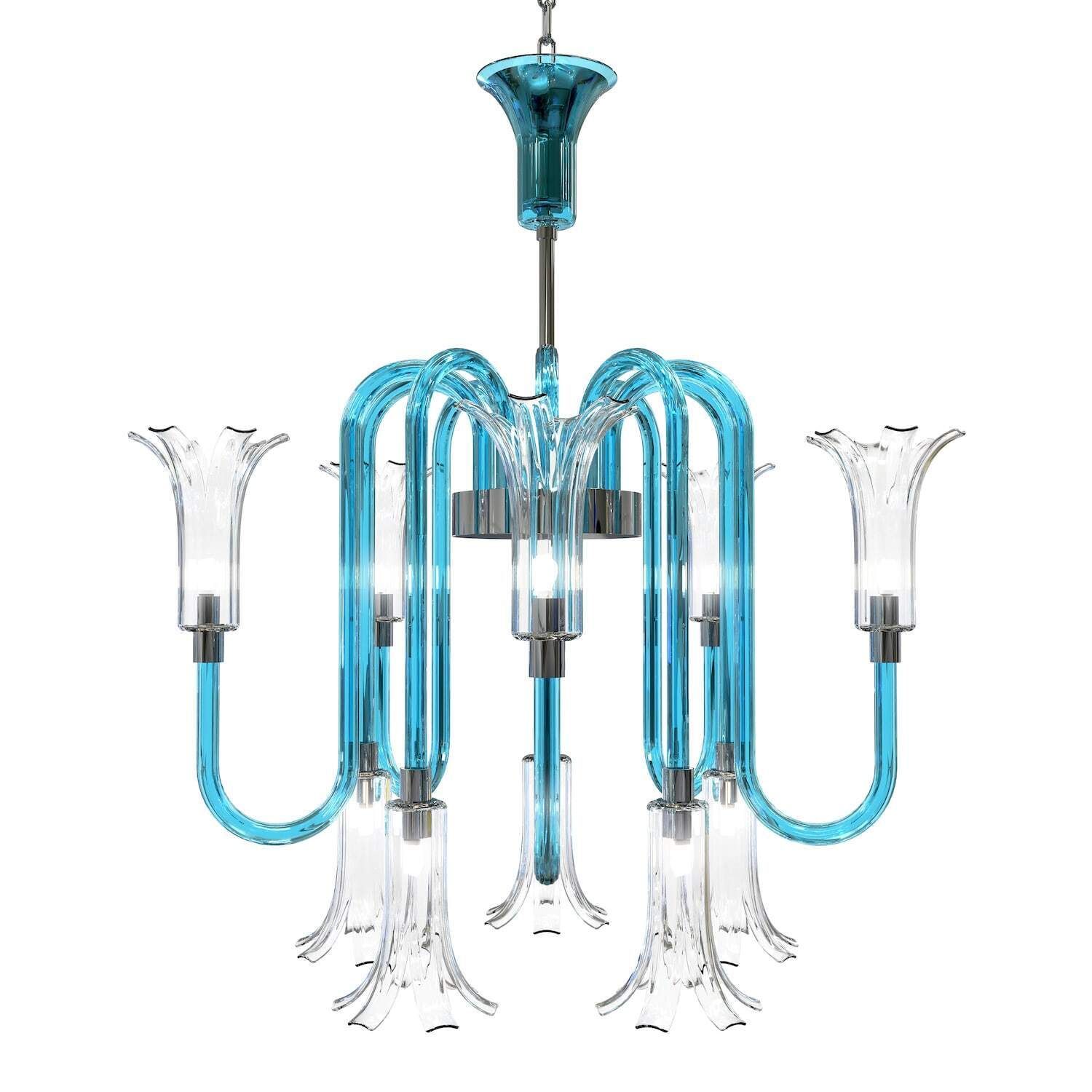Lampadario contemporaneo Italiano di Murano | 10/12/16 luci | PIUMATI by PIUMATI Murano Glass